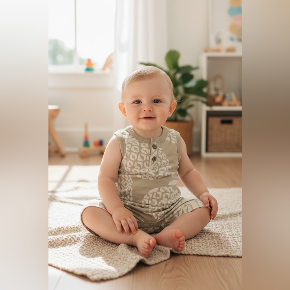 Honest Baby Clothing Sleeveless Romper